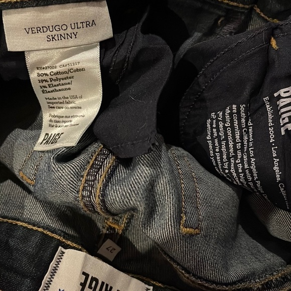 PAIGE “Verdugo” Blue Skinny Jeans - Women’s Size 27 - Picture 11 of 11